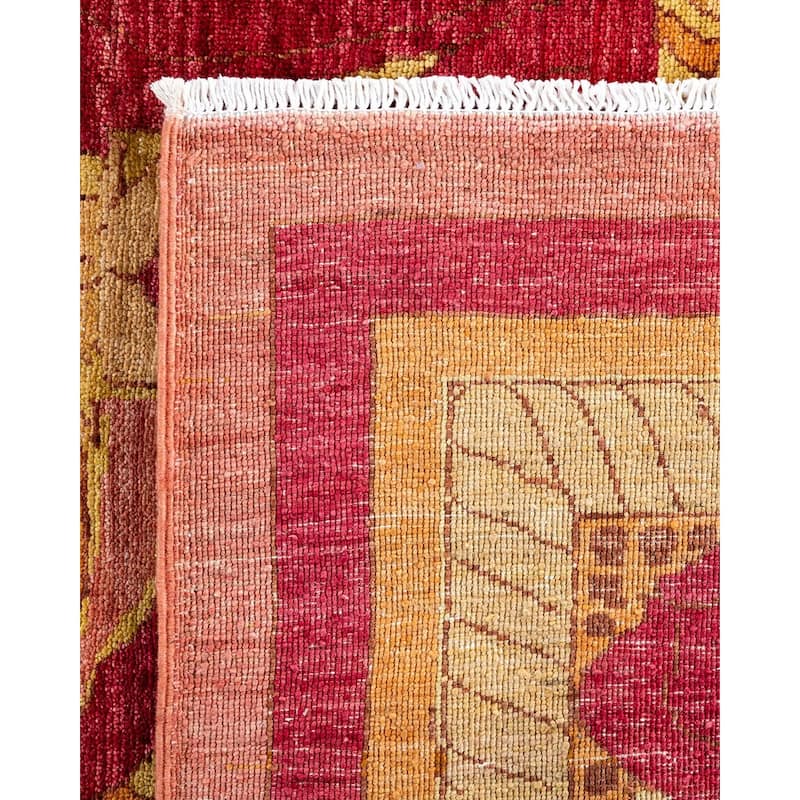 Contemporary Overdyed Wool Hand Knotted Area Rug - 8' 10" x 11' 10"