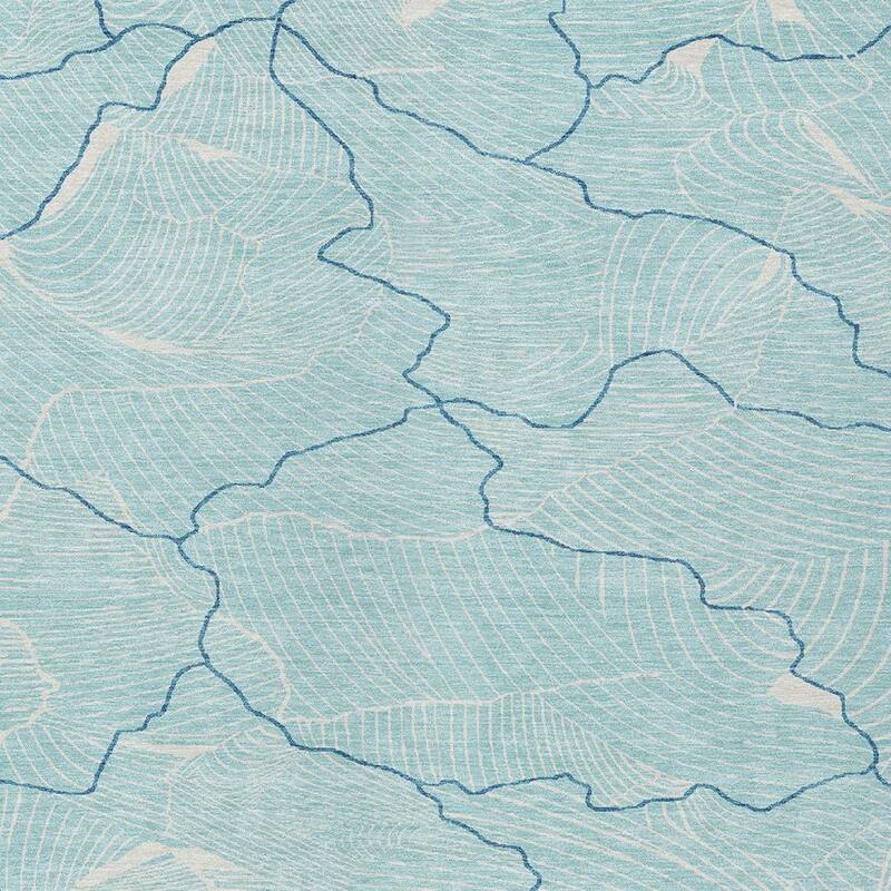 HomeRoots Abstract Transitional Rectangle Outdoor Rug