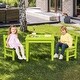 preview thumbnail 32 of 38, Costway 3PCS Kids Table & 2 Chairs Set Outdoor Heavy-Duty All-Weather - See Details