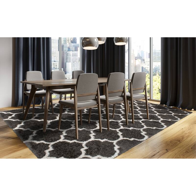 Noori Rug Lux Ava Trellis 2-Inch Shag Rug