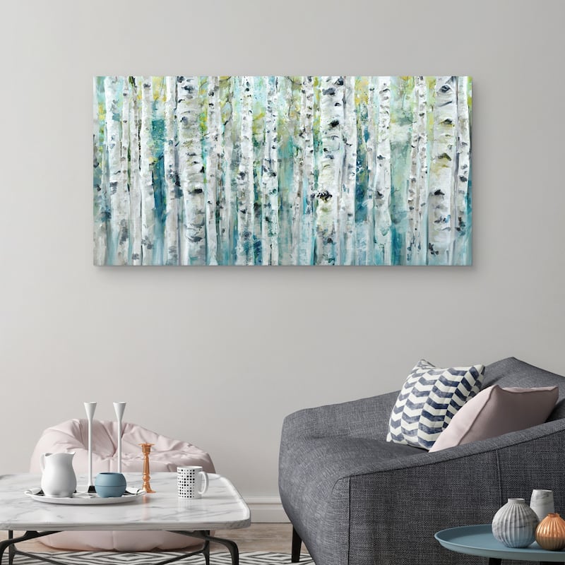 Spring Birches by Studio Arts Canvas Art Print