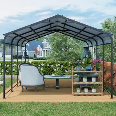 Heavy-Duty Galvanized Steel Carport‌ – Industrial-Grade Metal Shelter for Cars & Trucks with Corrosion-Resistant Frame