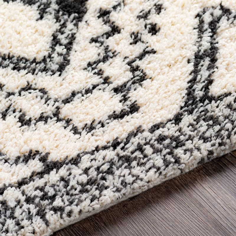 Livabliss Bohemian & Eclectic Beni Shag Tribal Area Rug