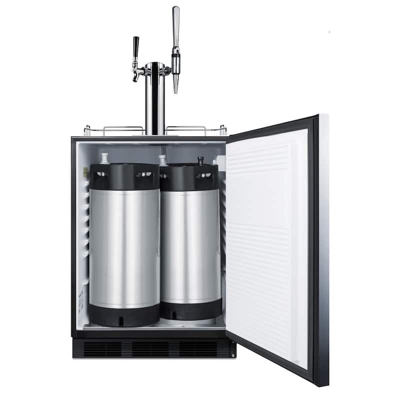 Summit 24 Inch Wide 5.5 Cu. Ft. Built-In Coffee Double Cold Brew Tap