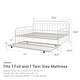 preview thumbnail 11 of 16, The Novogratz Bright Pop Full Metal Daybed with Twin Trundle Bed