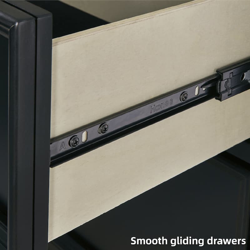 Signature Design by Ashley Lanolee Black 2 Drawer Nightstand