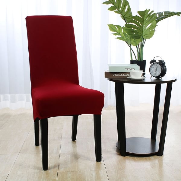 Shop High Back Chair Slipcover Spandex Long Back Dining Chair Seat