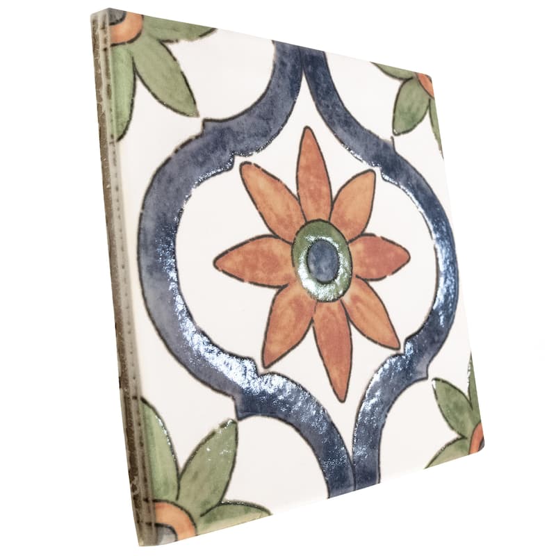 Merola Tile Sentier des Bourges 4-1/2" x 4-1/2" Porcelain Floor and Wall Tile