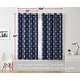 preview thumbnail 45 of 46, HLC.me Arrow Thermal Room Darkening Blackout Energy Efficient Window Curtain Grommet Panels - Set of 2