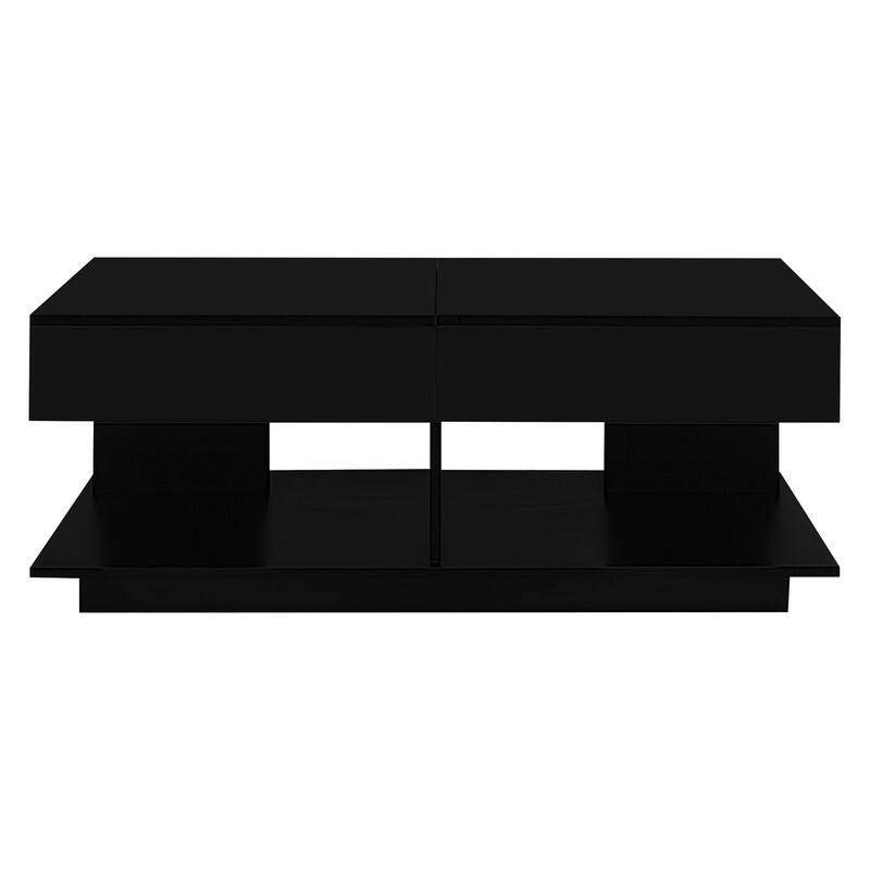 Versatile Expandable Coffee Table (41.3"-76.7") with Smart Storage Solutions‌