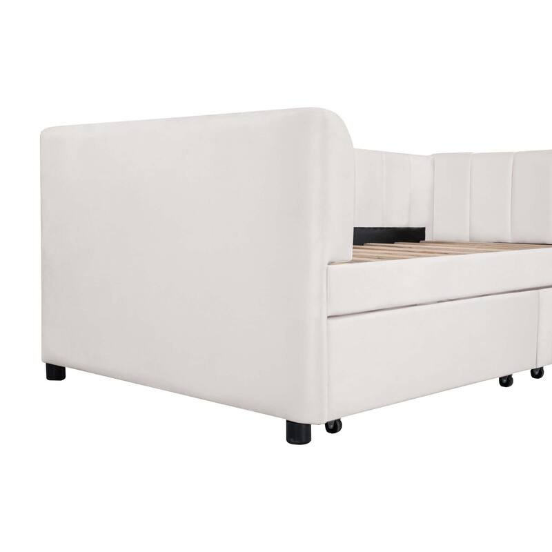 Twin Size Daybed with Ergonomic Design Backrest