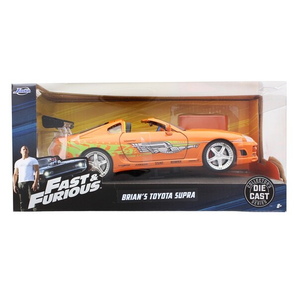 Fast Furious 1 24 Diecast Vehicle Brian S Toyota Supra Orange Multi