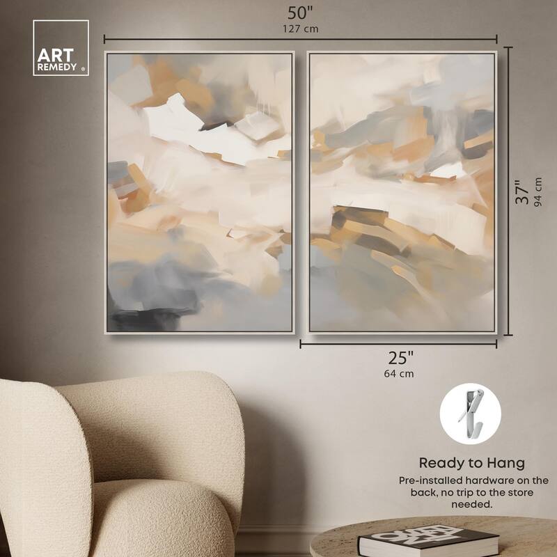 Lost in Thought Canvas Set of 2 by Art Remedy