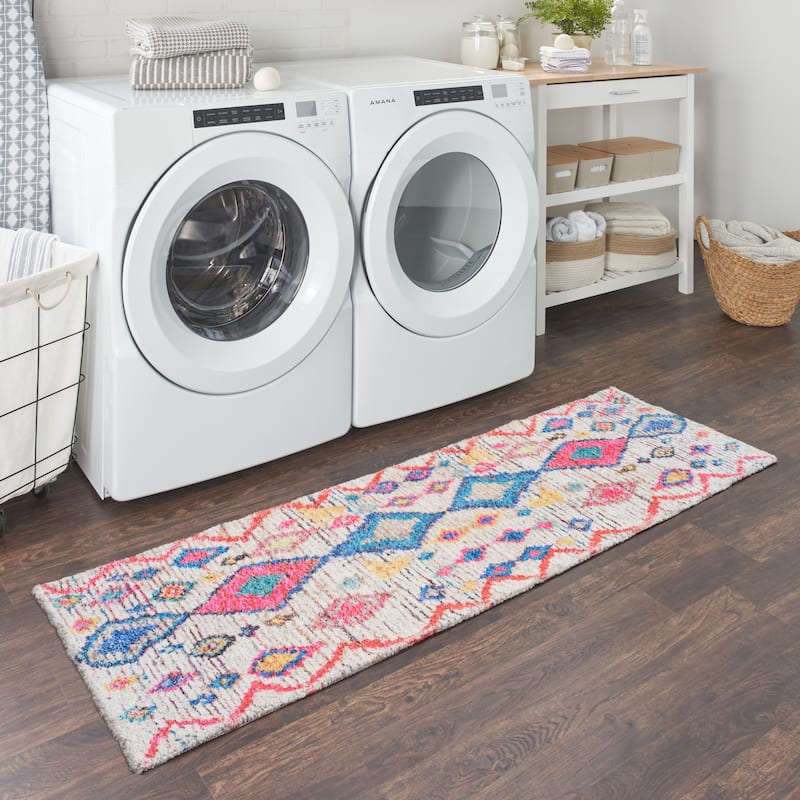 Nourison Rosedale Moroccan Berber Tribal Washable Kitchen Rug