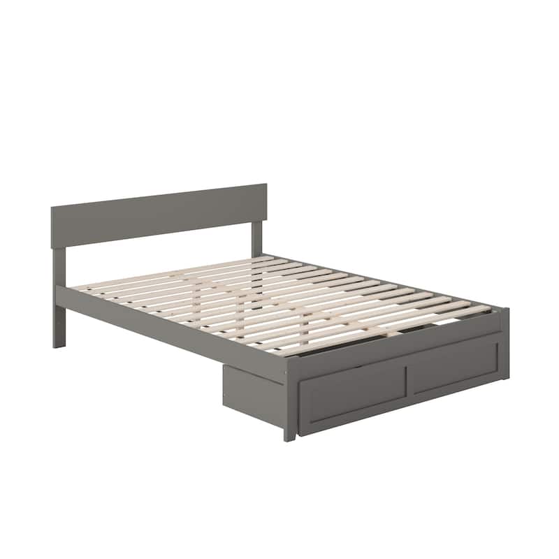 AFI Boston Platform Bed with Foot Drawer