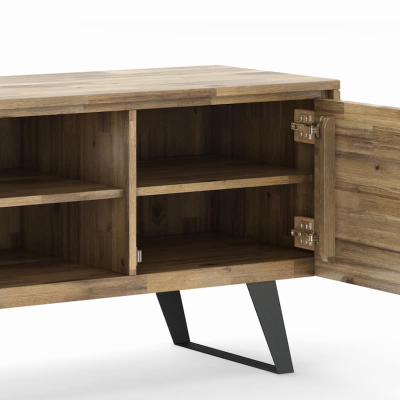 WYNDENHALL Mitchell WOOD Modern Industrial TV Media Stand For TVs