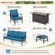 preview thumbnail 41 of 119, MAISON ARTS Outdoor Sofa Set 4/6-Piece Patio Conversation Set with 45'' Gas Fire Pit Table