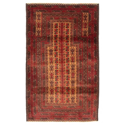 Teimani Brown Rug 3'1" x 5'1" - 3'1 x 5'1