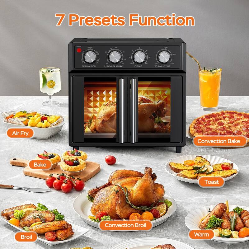 Anmytek Large Capacity French Double-Door Air Fryer Convection Oven