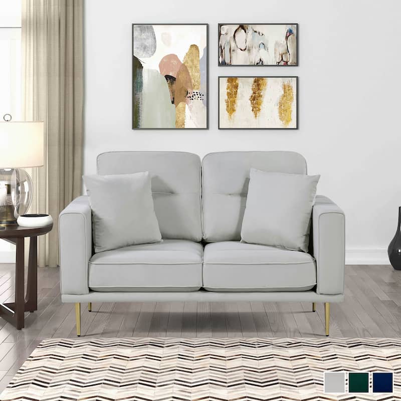 Valleton Velvet Living Room Loveseat