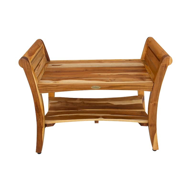 EcoDecors 30", Teak Shower Bench, Teak Shower Stool, Teak Bench for Inside Shower, Teak Shower Bench for Inside Shower, LiftAid
