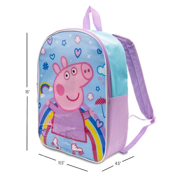 dimension image slide 0 of 26, Girls 15" Backpack with Padded Straps & Zip Compartment - Ideal Toddler Bookbag for School & Travel