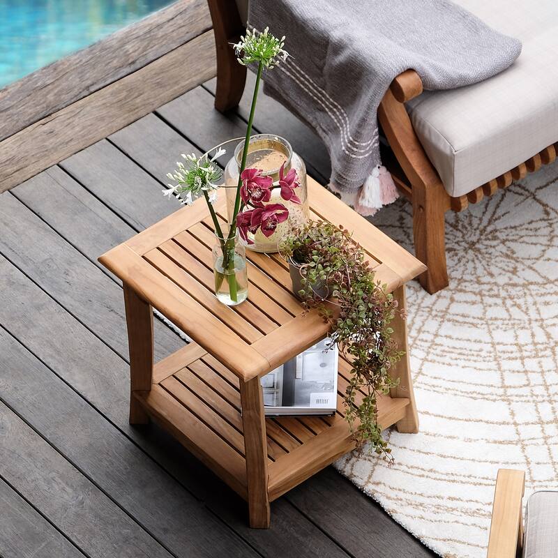 Cambridge Casual Kano 5-Piece Teak Outdoor Conversation Set with Cushion