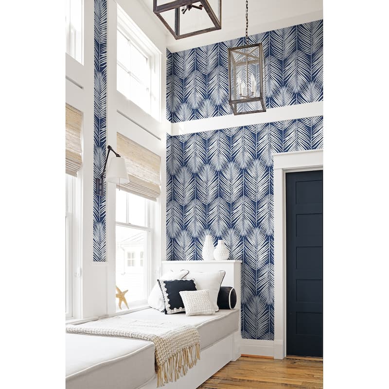 NextWall Palm Silhouette Peel and Stick Wallpaper