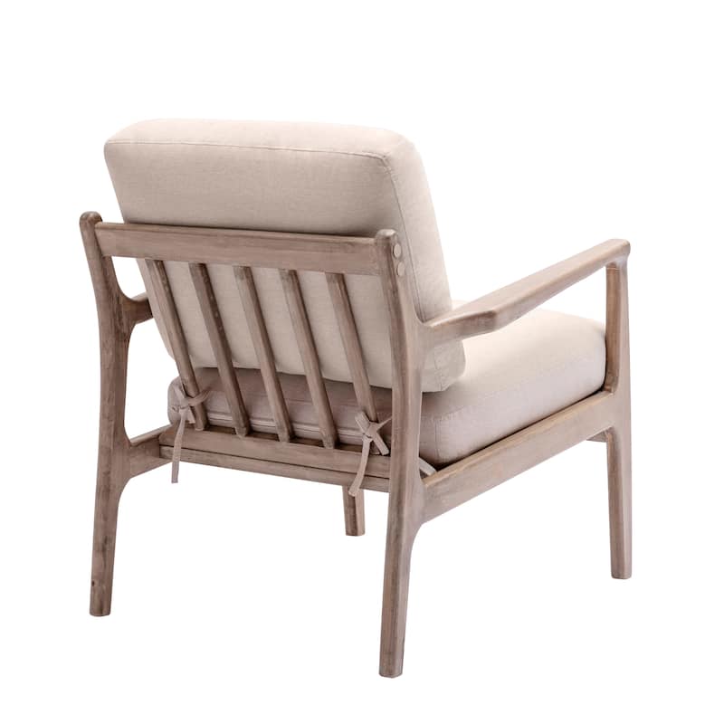 Mid Century Modern Accent Wood Frame Chair