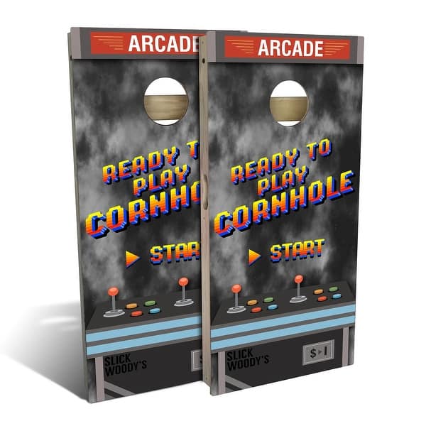 slide 2 of 9, Arcade Game Outdoor Cornhole Board Set Backyard 2x4 - NO Accessories