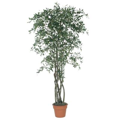 Sullivans Artificial Olive Tree 84"H Gray - 44"L x 44"W x 7'H