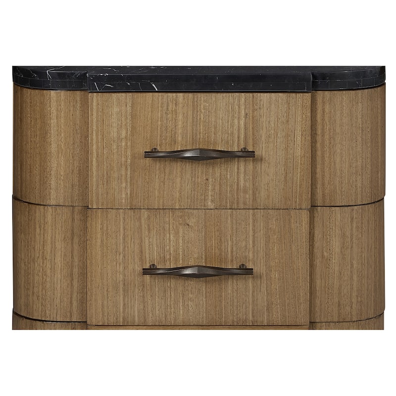 2 Drawer Nightstand (Stone Top)