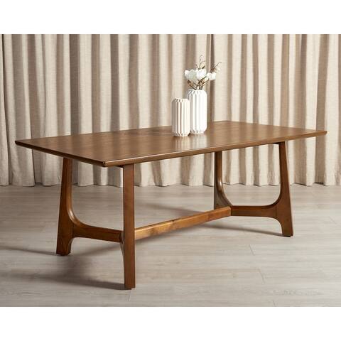 SAFAVIEH Couture Adelee Wood Rectangle Dining Table - 76 IN W x 40 IN D x 30 IN H