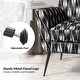 preview thumbnail 16 of 25, Silas Modern Armchair with Metal Legs by HULALA HOME