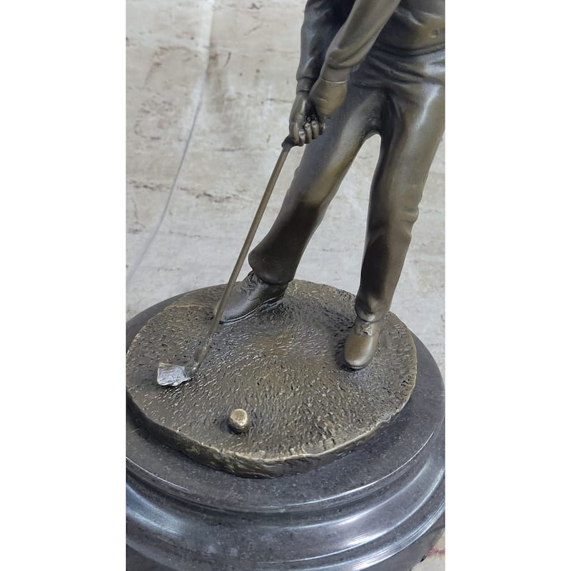 Ben Hogan Male Golfer Sports Memorabilia Golf Club Art Pga Bronze Marble Figure