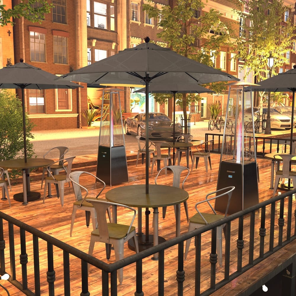 California Umbrella 7.5' Venture Series Patio Umbrella, Bronze Aluminum Pole Fiberglass Ribs Push Lift, Sunbrella Cilantro