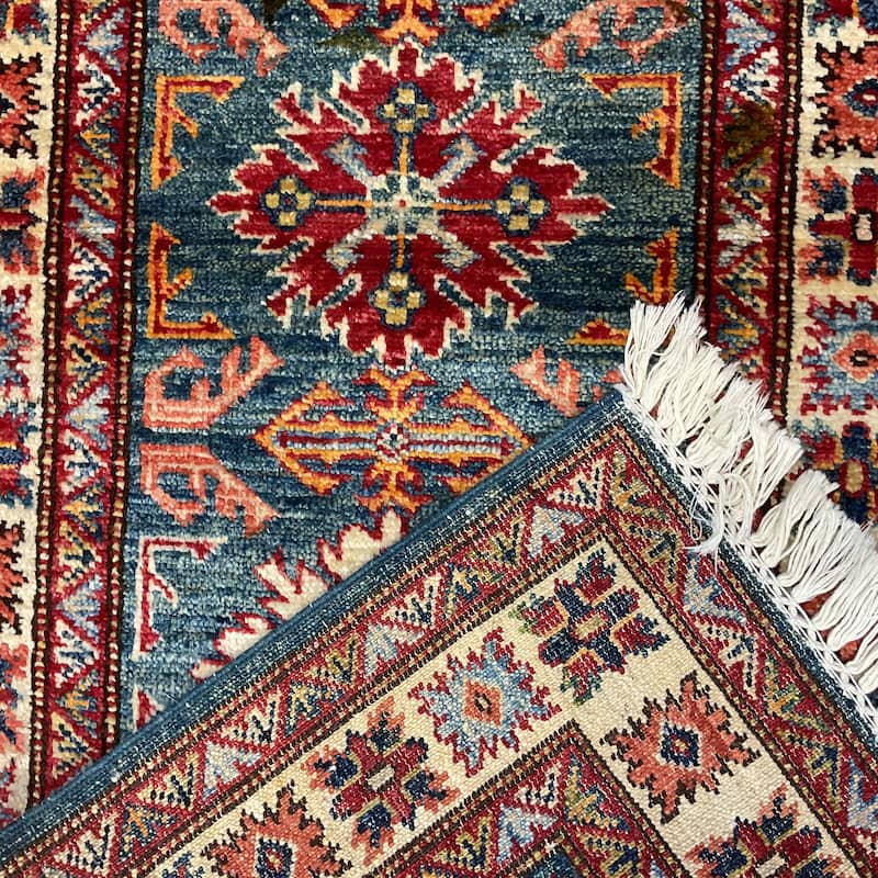 HERAT ORIENTAL Handmade Super Kazak Wool Runner - 2'2" x 5'9"