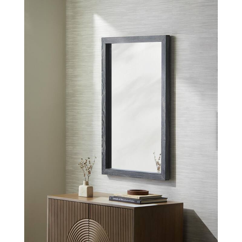 Livabliss Brooklynn Traditional Accent Mirror - Black - 40"H x 30"W x 2"D