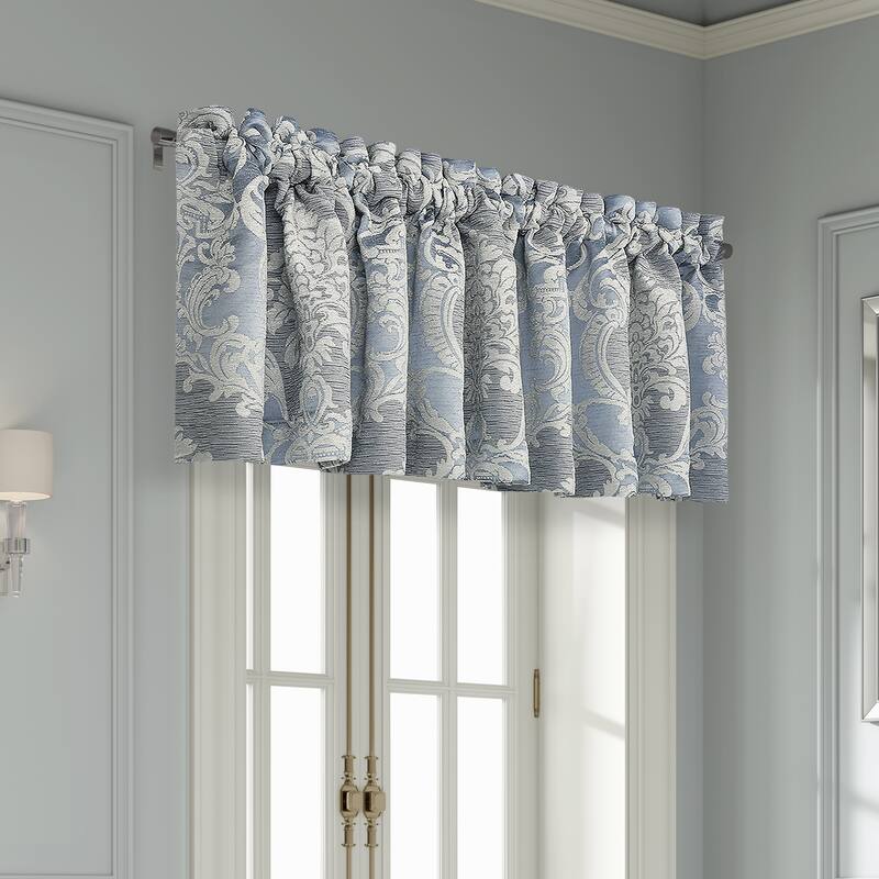 Queensbury Steel Blue Window Straight Valance