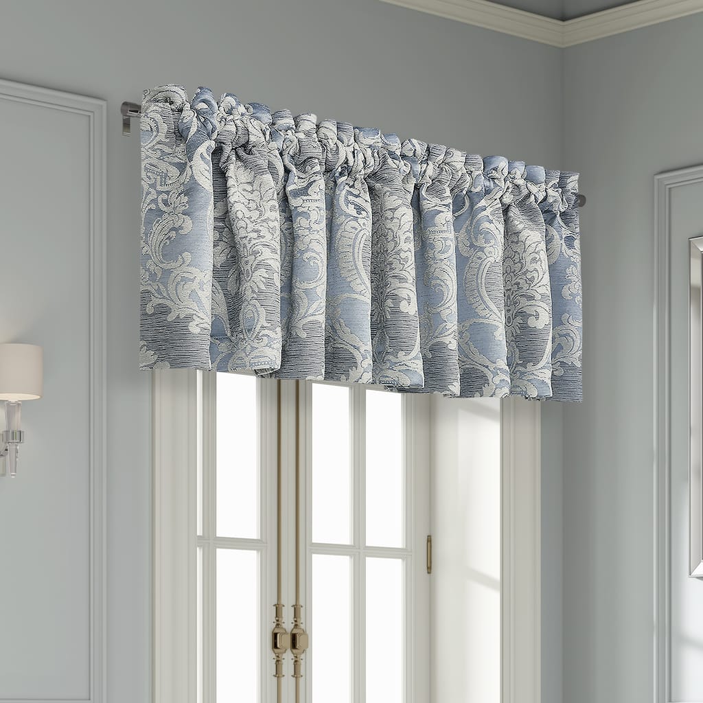 Queensbury Steel Blue Window Straight Valance