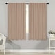 preview thumbnail 111 of 198, Superior Solid Machine Washable Room Darkening Curtains with Back Tabs, Set of 2 42" x 63" - Smoked Ash
