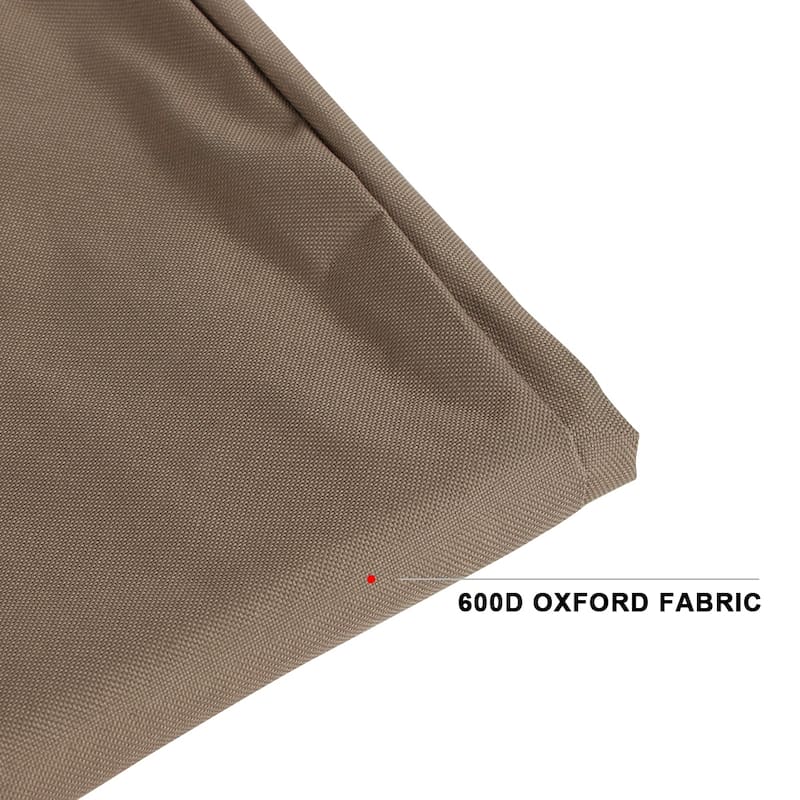 LeisureMod 2-Person Patio Hanging Egg Chair Cover in 600D Oxford Fabric with Waterproof PVC Lining Outdoor Swing Chair