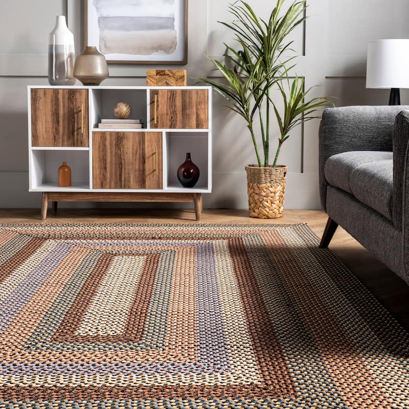 Nuloom Gwyneth Braided Borders Indoor/Outdoor Area Rug