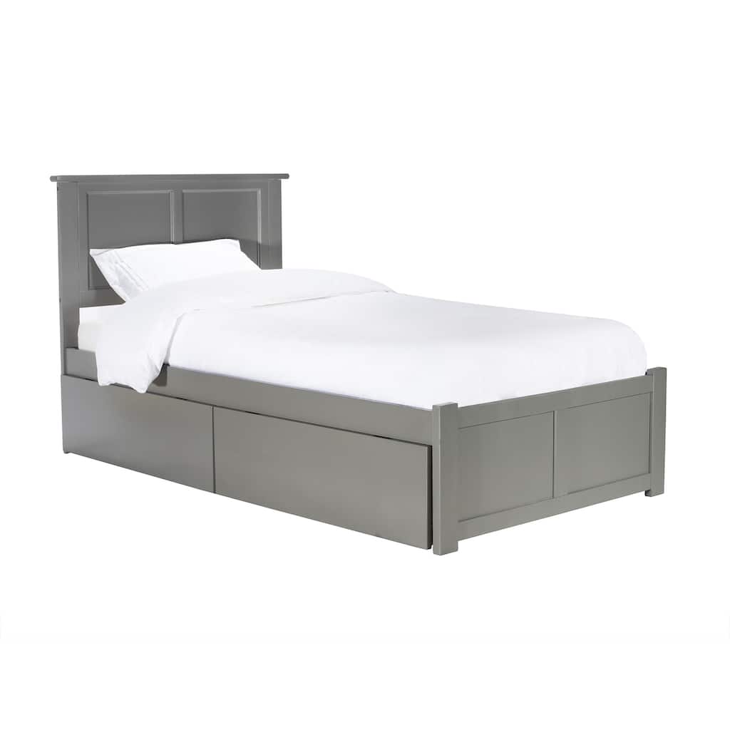 Platform Bed with Drawers - Modern Storage Bed Frame - Mattress Ready - Includes Turbo Charger