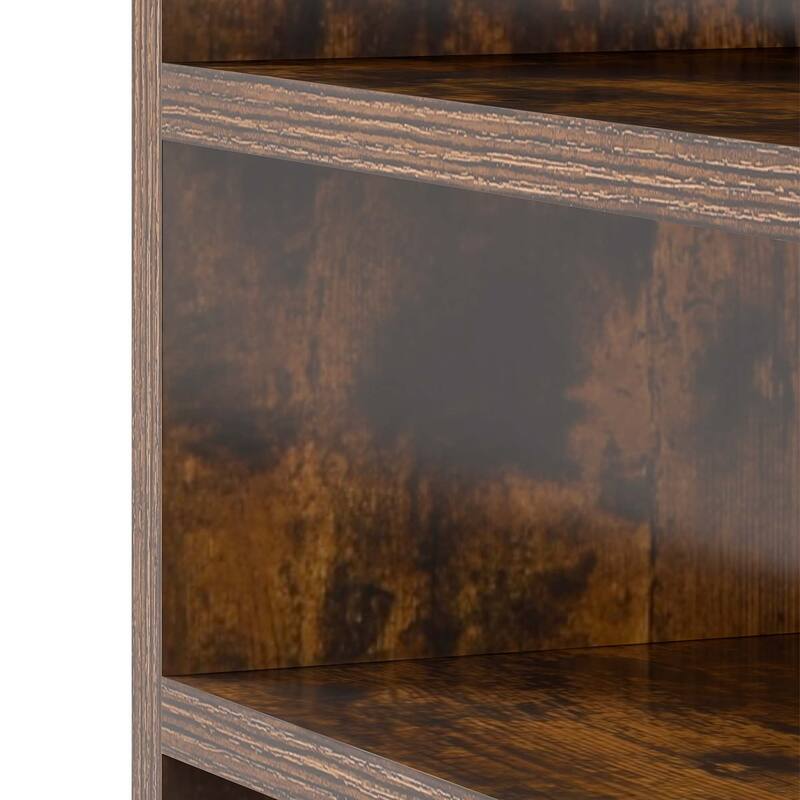 Moasis 8 Tiers Free Standing Shoe Cabinet with Hidden Bench, 70.9'' Tall Shoe Racks with Open Storage & High Boots Cubby