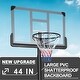 preview thumbnail 7 of 5, Height Adjustable Basketball Hoop with 44-Inch Backboard - 43.7"L x 27.76"W x 5.71"H