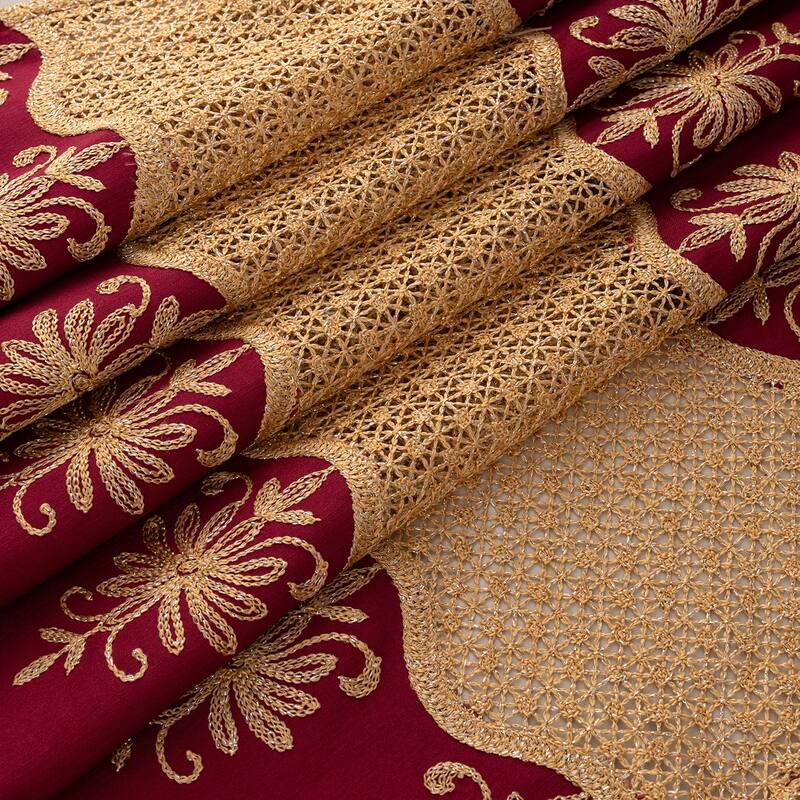 Donna Macrame Embrodiered Window Curtain 84" or 90"