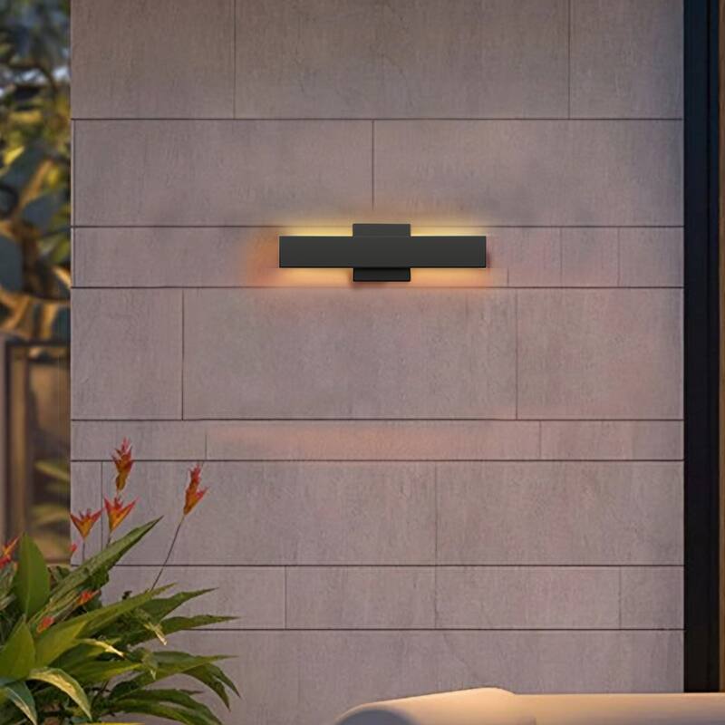 Outdoor Hardwired Bar Wall Light Linear Sconce with LED Source