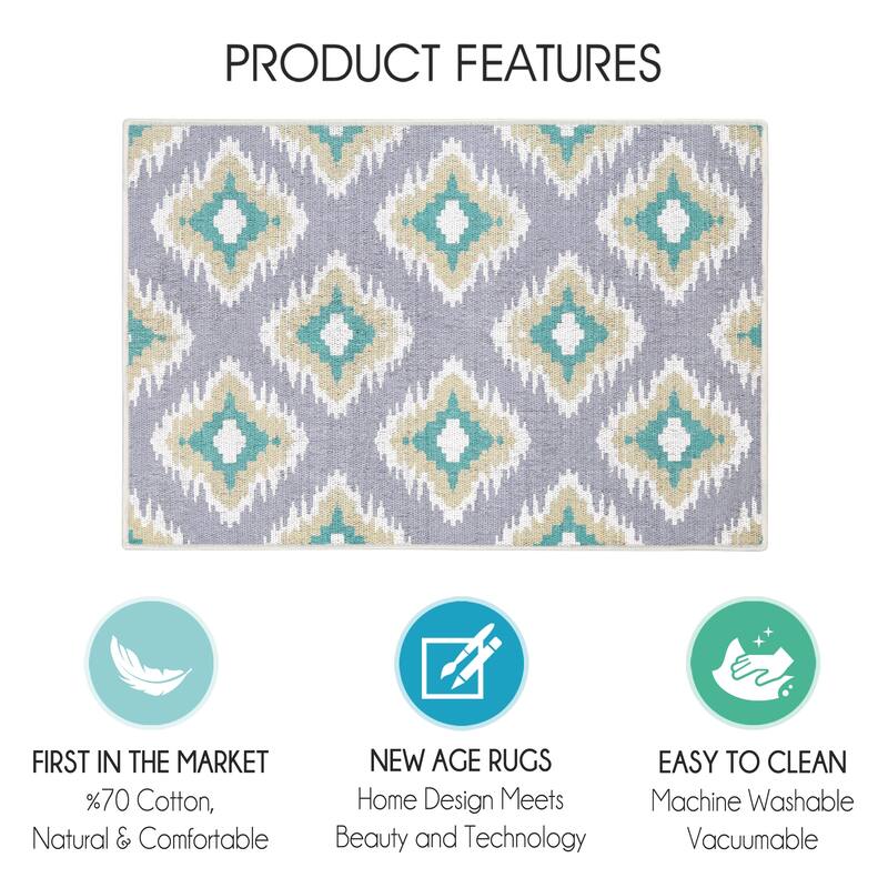 Under Sink Mat - Ultra-Absorbent Cotton Shelf Liners For Kitchen Cabinets - 2X3 feet