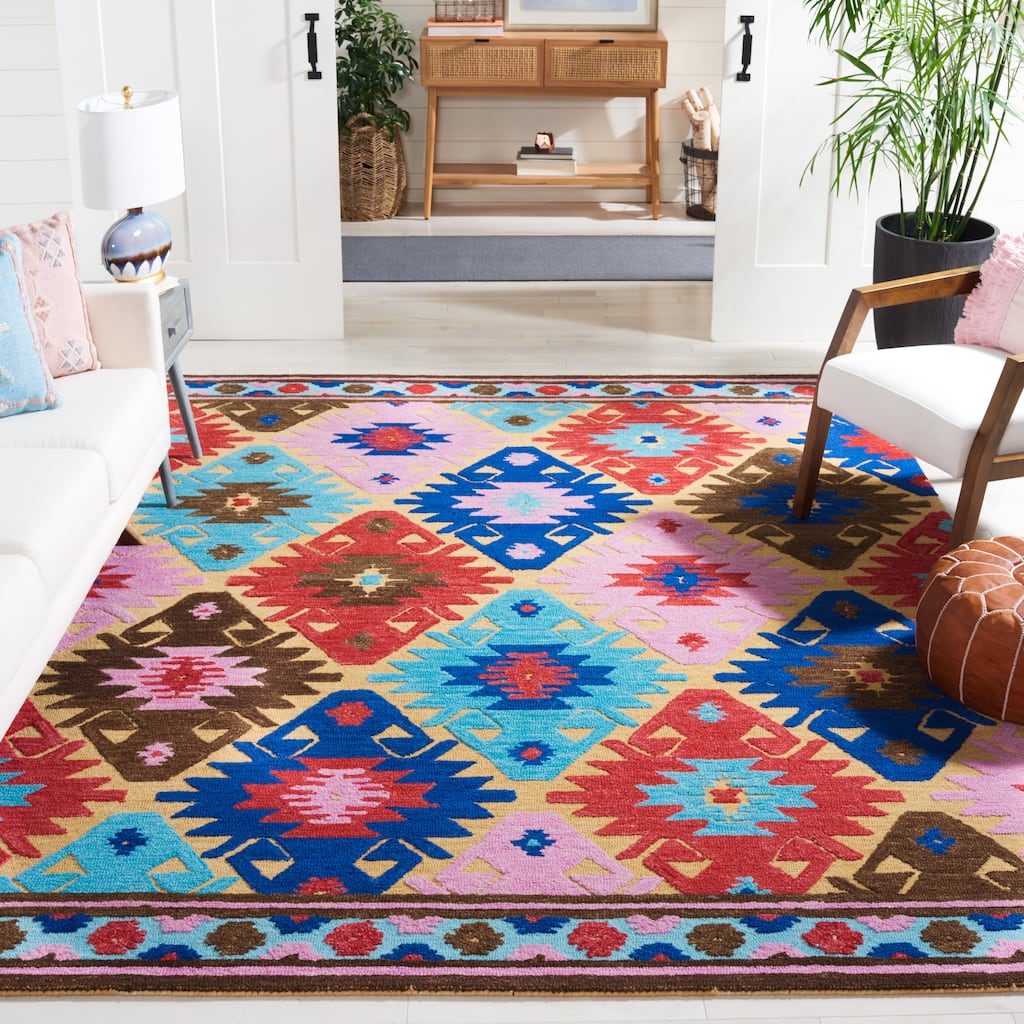SAFAVIEH Handmade Aspen Grga Boho Tribal Wool Rug